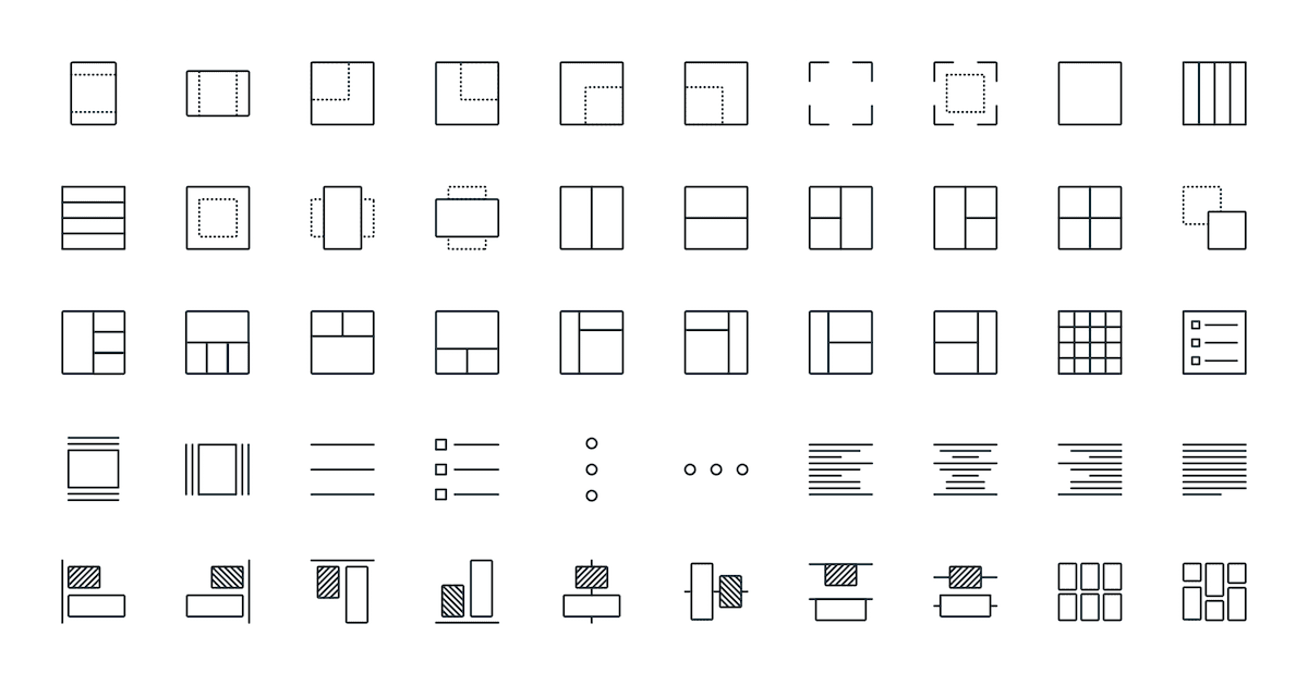 Stroke Icons - 19 Layouts